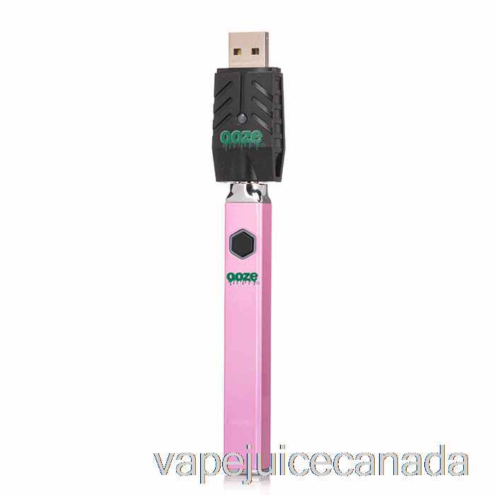 Vape Disposable Canada Ooze Quad Flex Temp 500mAh Battery Ice Pink